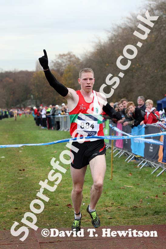Andy Vernon wins the senior mens Liverpool Cross Challenge. David T. Hewitson/Sports for All Pics